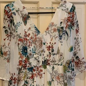 R wish floral full length dress worn once